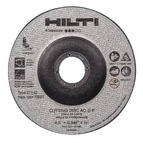 Hilti 4.5 in. x 0.045 in. x 7/8 in. AC-D P Type 27 Standard Thin Abrasive Cutting Disc with Depressed Center (25-Pack)