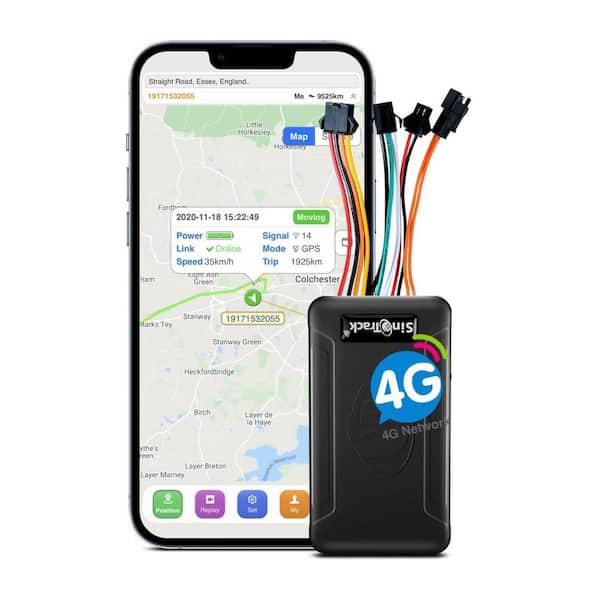 Ahfiwaso 4G Car GPS Tracker Real-Time Location Tracking Device with Voice Monitor for Car, Motorcycle, Truck, Taxi