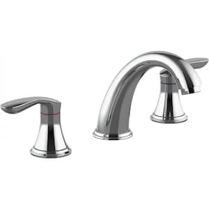5 in. Faucet for Bathroom Sink, Widespread Chrome Bathroom Faucet 3-Hole-Bath Accessory Set,Number of Pieces 3
