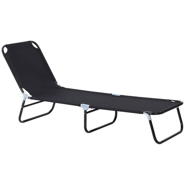 Otryad Folding Chaise Lounge Pool Chairs, Outdoor Sun Tanning Chairs, Reclining Back, Steel Frame & Breathable Mesh