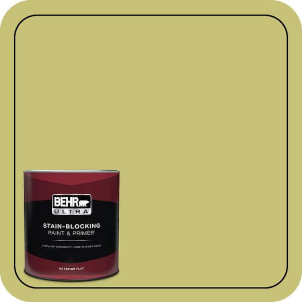BEHR ULTRA 1 qt. #PPU9-07 Fresh Sprout Flat Exterior Paint & Primer