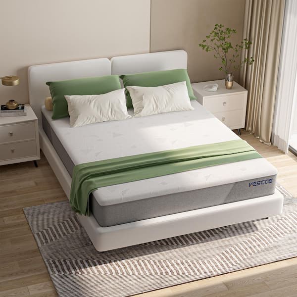 Kescas 12 in. Medium Gel Memory Foam Hybrid Innerspring Tight Top Full Mattress