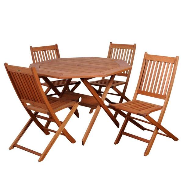 Ia Milano 5 Piece Octagon Patio, Octagon Patio Table And Chairs