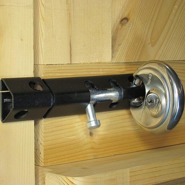 6 in. Black Heavy Metal Security Bolt