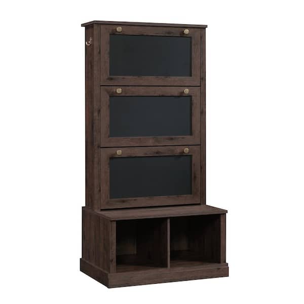 SAUDER New Grange Coffee Oak Entryway Storage Cabinet