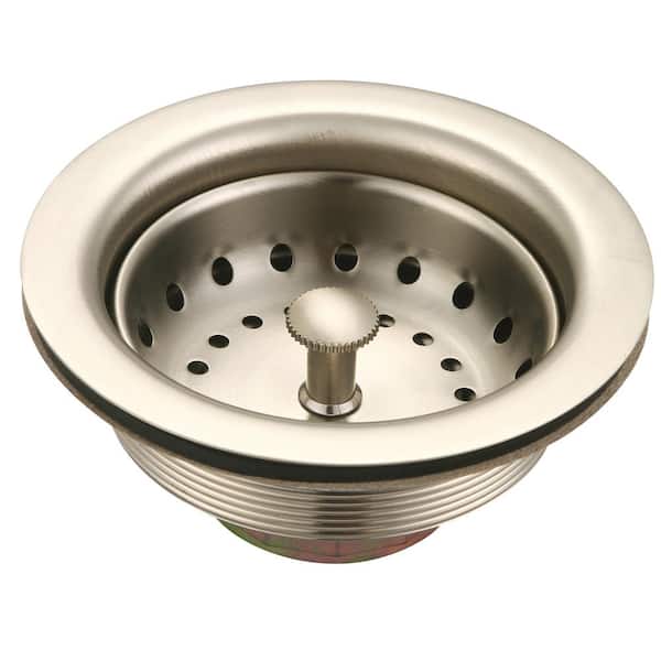 OLYMPIA 4.8 in. W Grid Kitchen Sink Drainin Brushed Nickel