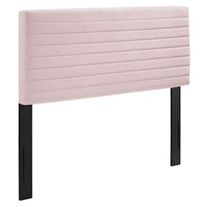 Tranquil Pink King/California Performance Velvet King Upholstered Headboard