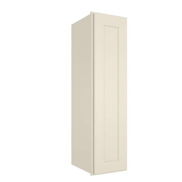 HOMEIBRO 9-in W X 12-in D X 36-in H in Shaker Antique White Plywood Ready to Assemble Wall Kitchen Cabinet