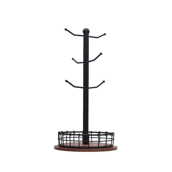 Pfaltzgraff Anvil Black Metal Cage Mug Tree 5297386 - The Home Depot