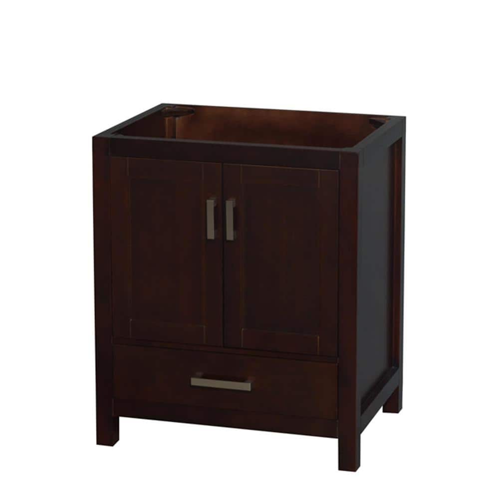 Sheffield 29 in. W x 21.75 in. D x 34.5 in. H Single Bath Vanity Cabinet without Top in Espresso price history on PriceWatchPro