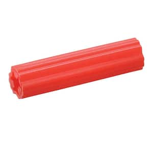 #7-9 TPI x 1 in. Red Plastic Plug (14-Pack)