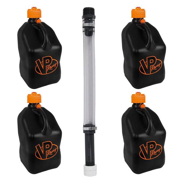 Unbranded 5 Gal. Motorsport Utility Jug (4-Pack) + 14 in. Hose Kit