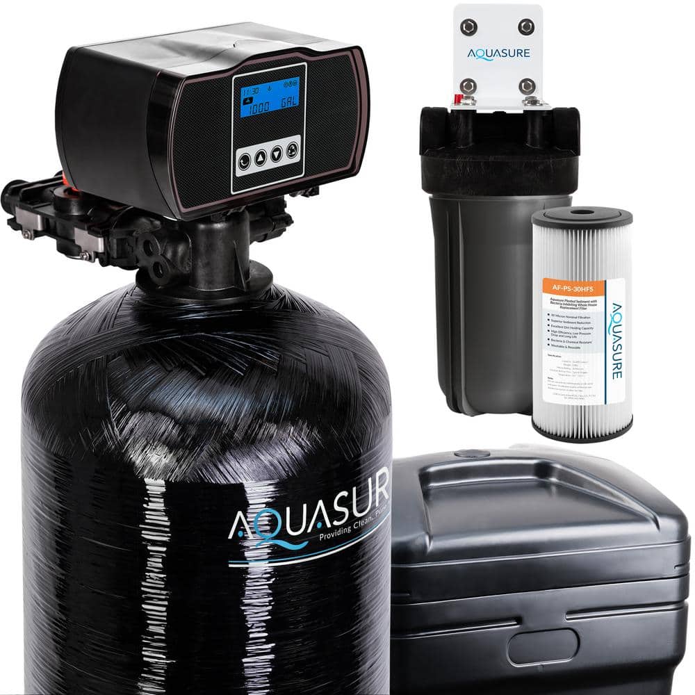 Harmony 64,000 Grain Fine Mesh Water Softener with Pleated Sediment Pre-Fil