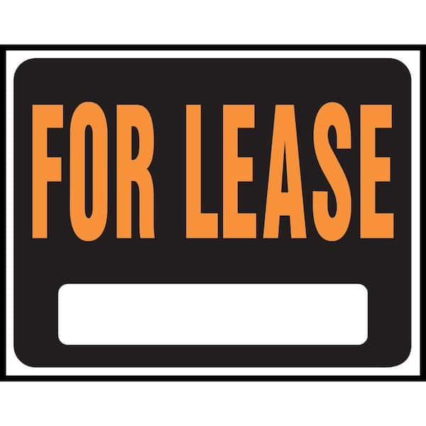 HY-KO 15 in. x 19 in. Plastic For Lease Sign SP-115 - The Home Depot