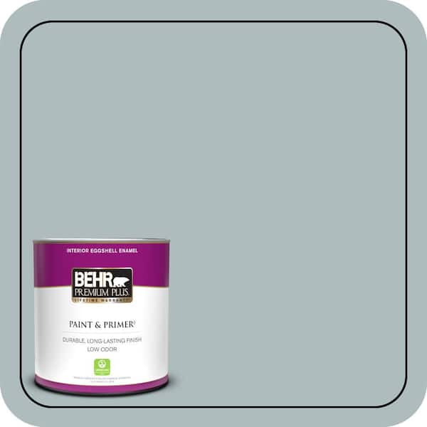 BEHR PREMIUM PLUS 1 qt. Home Decorators Collection #HDC-CT-26 Watery Eggshell Enamel Low Odor Interior Paint & Primer