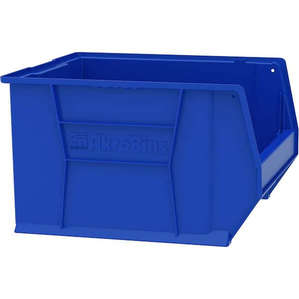 30283 Series, 18 3/8 in.W x 20 in. Dx 12 in. H, Blue Super-Size Plastic Stackable Storage Bins Hanging Organizer, 1-Pack