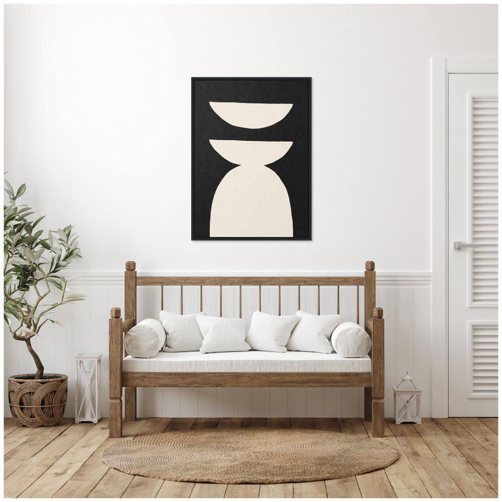 "Sylvie ""White Geometric Abstract"" by July Art Prints Black Framed Art Print 28 in. x 38 in." price history on PriceWatchPro