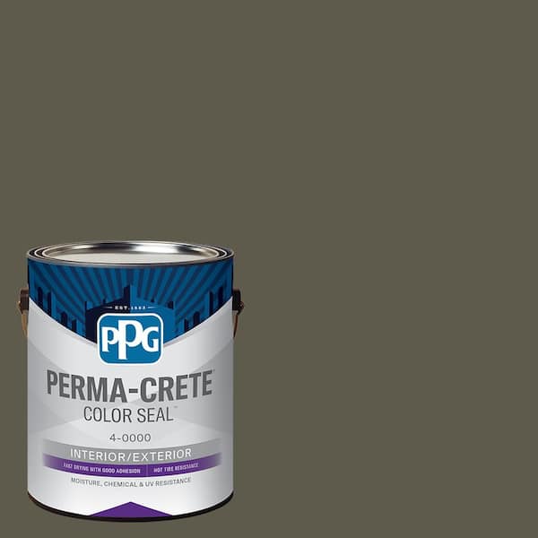Perma-Crete Color Seal 1 gal. PPG1032-7 Moss Rock Satin Interior/Exterior Concrete Stain