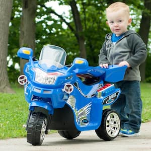 3-Wheel Ride on Toy with Reverse, Sounds, and Headlights - 6V Electric Motorcycle for Kids Ages 3 to 6