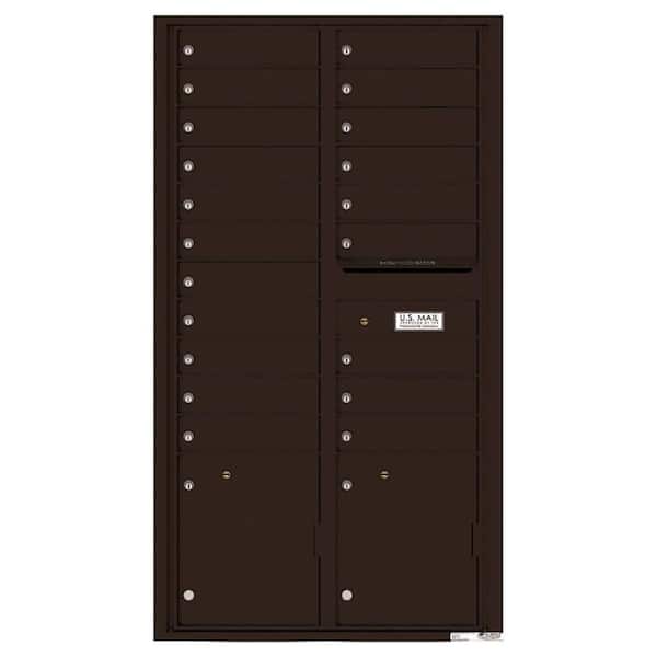Florence Versatile 20-Compartment 1-Outgoing 2-Parcel Lockers Wall-Mount 4C Mailbox