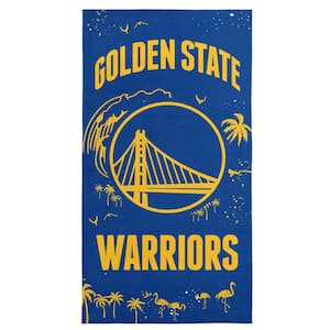 NBA Warriors Tide Multi-Color Graphic Printed Cotton/Polyester Blend Beach Towel