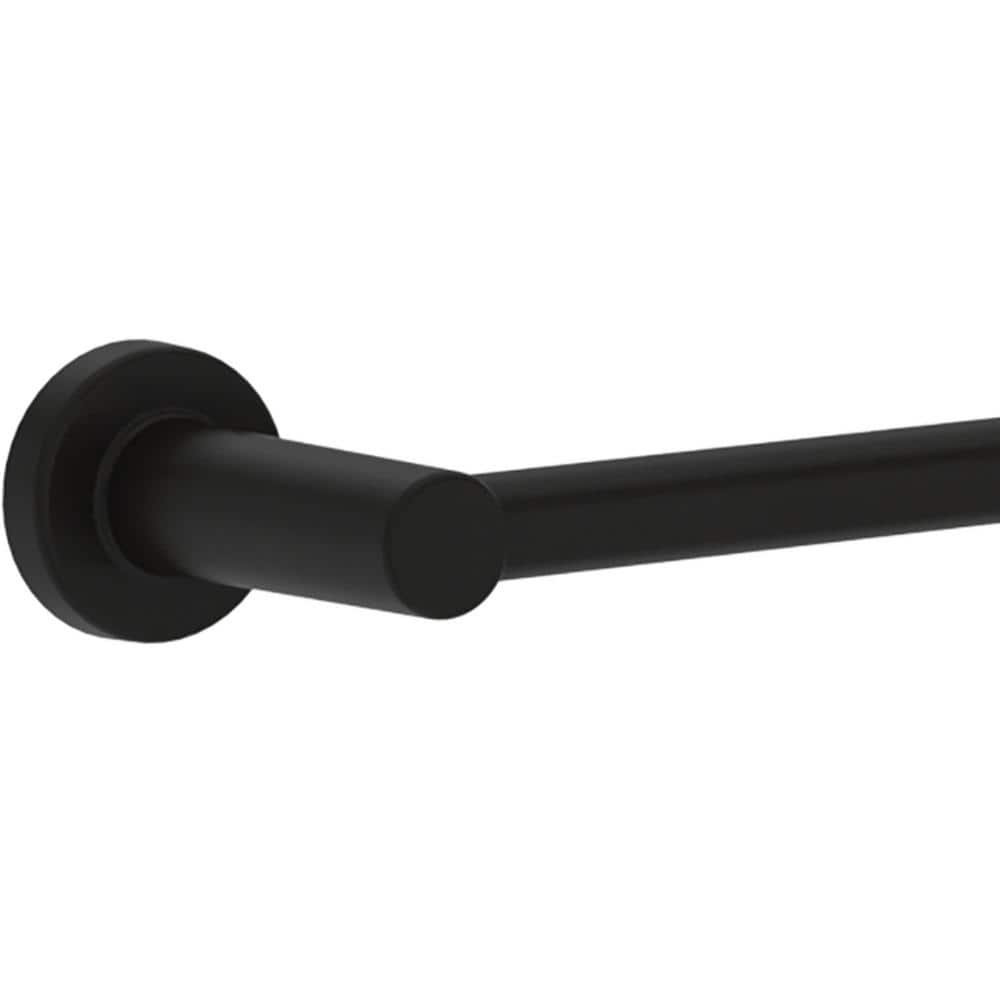 Matte Black Adjustable Wall Mounted Double Towel Bar