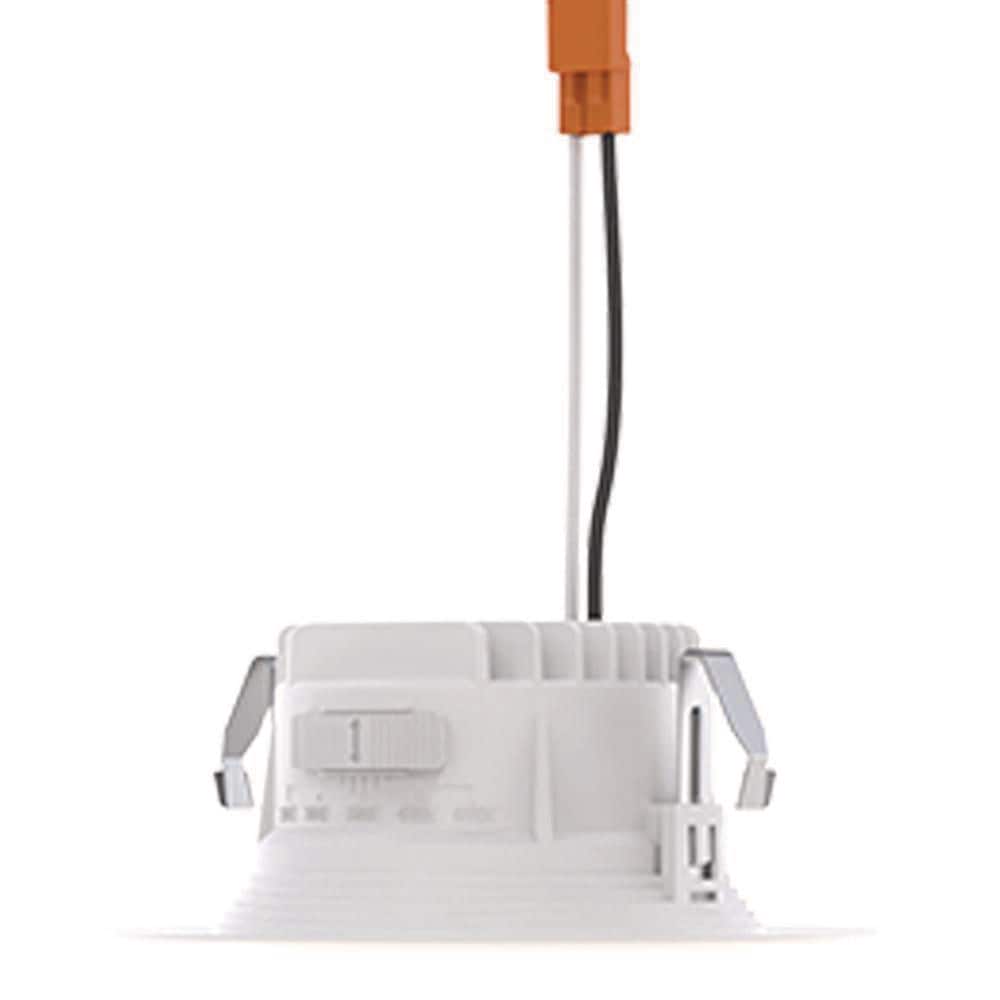Matte White 4-Inch LED Downlight Trim Kit, 6-Pack
