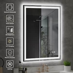 40 in. W x 32 in. H Rectangular Frameless Anti-Fog LED Light Wall Bathroom Vanity Mirror