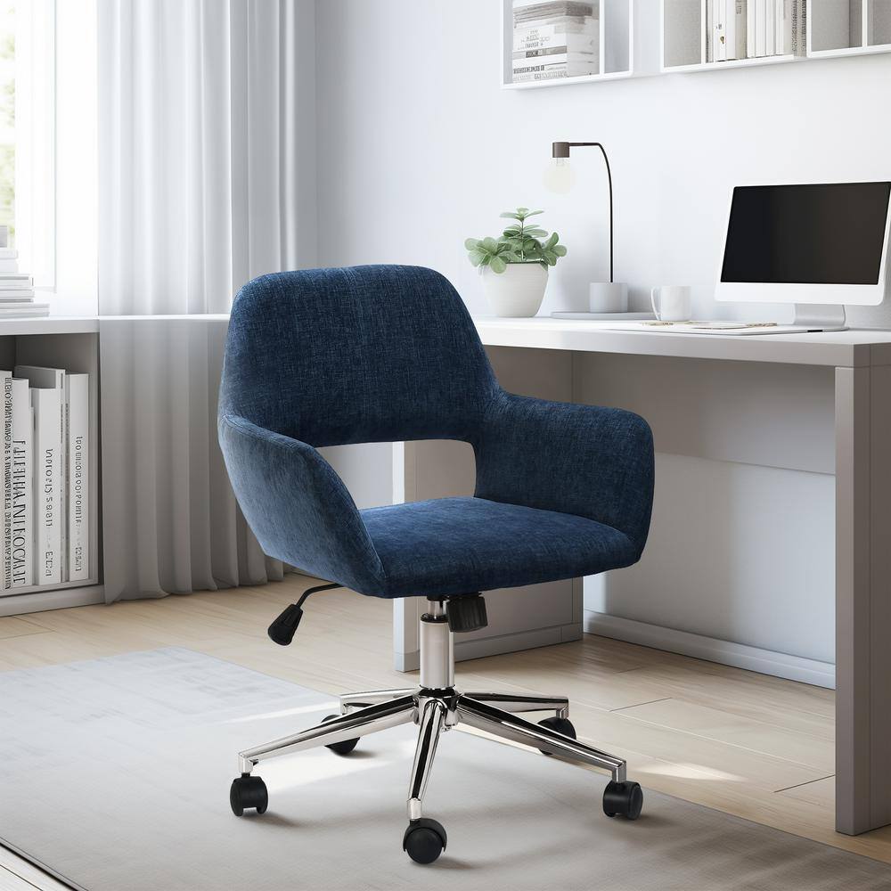 Teamson Home Fabric Swivel Home Office Chair, Mint