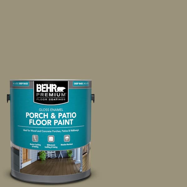 BEHR PREMIUM 1 gal. #N340-5 Grassy Savannah Gloss Enamel Interior/Exterior Porch and Patio Floor Paint