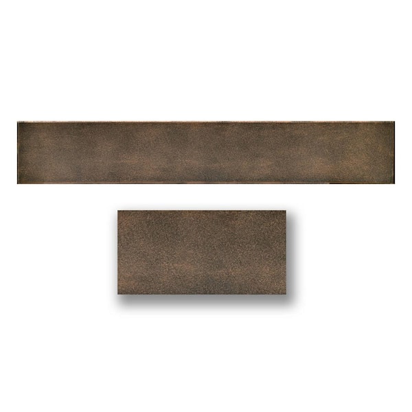 A La Maison Ceilings Antique Bronze 0.5 ft. x 3 ft. Glue Up Hand Painted Foam Wood Ceiling Tile Planks (19.5 sq. ft./case)