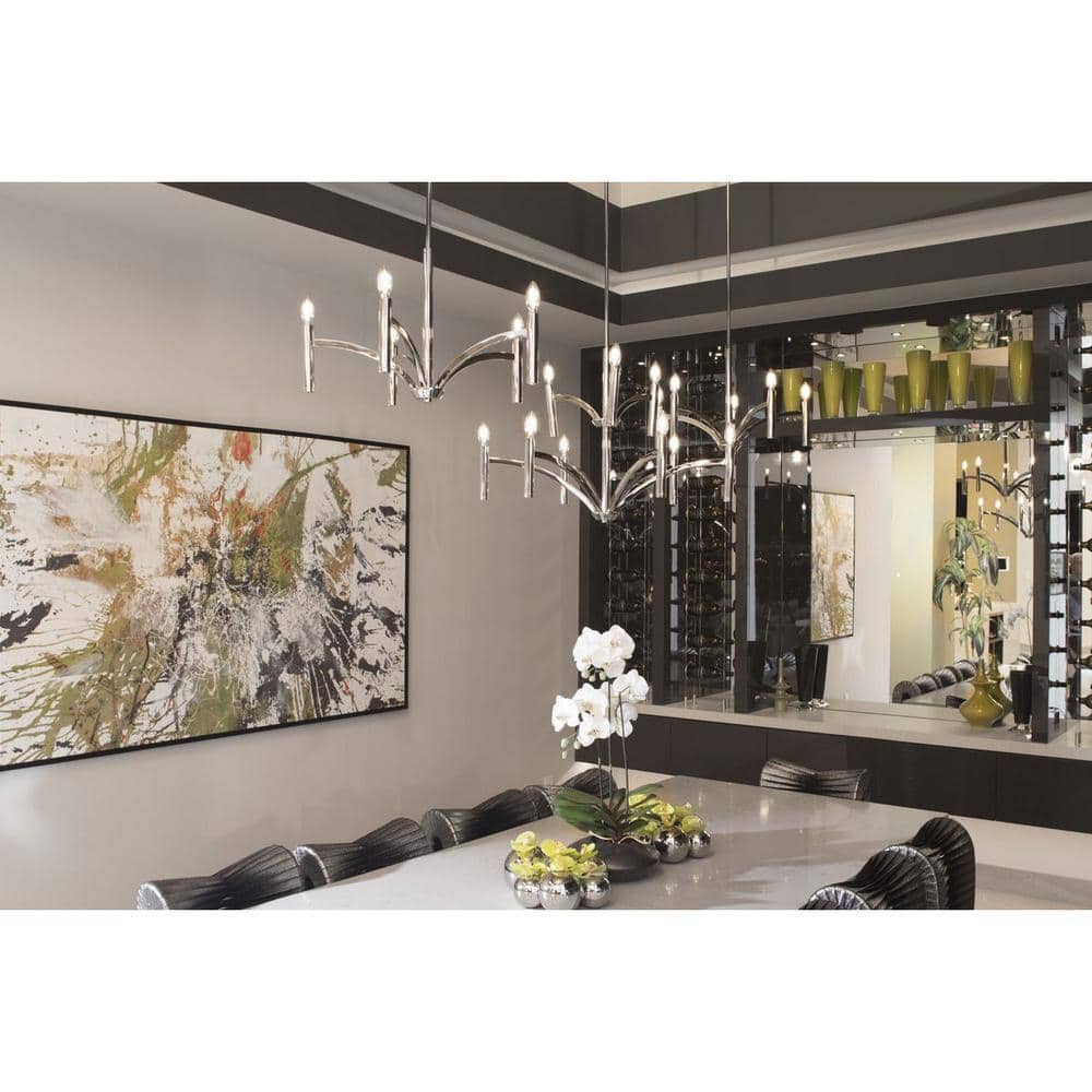 Draper Collection 5-Light Polished Nickel Luxe Chandelier Light price history on PriceWatchPro