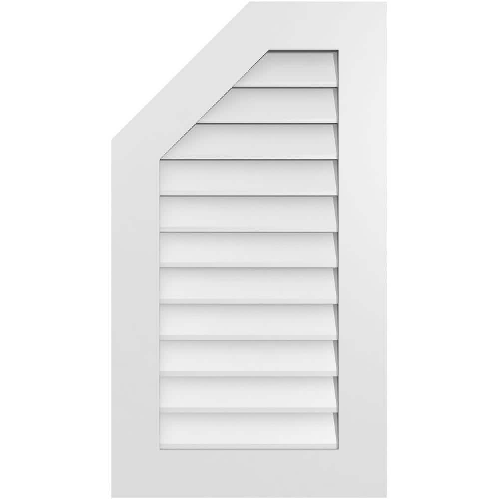 20 in. x 36 in. Octagonal Surface Mount PVC Gable Vent: Decorative with Standard Frame price history on PriceWatchPro