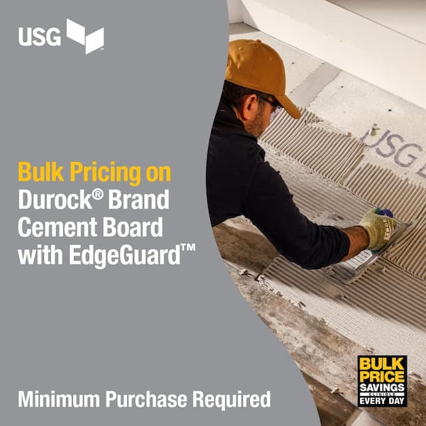1/4 in. x 3 ft. x 5 ft. Cement Board with EdgeGuard