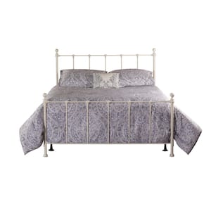 Molly White Metal Full Bed with Bed Frame