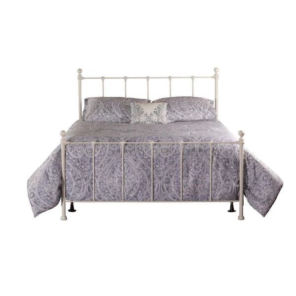 Hillsdale Furniture Molly White Metal Full Bed with Bed Frame