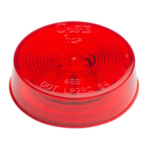 Hi Count LED Clearance Marker Light with Optic Lens-2.5 in., Red