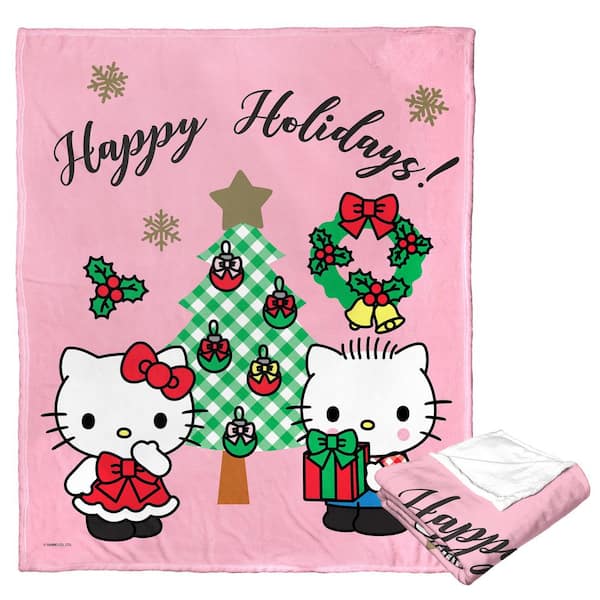 THE NORTHWEST GROUP Hello Kitty Mistletoe Silk Touch Throw Blanket
