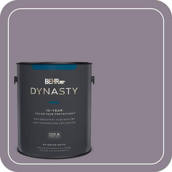 BEHR DYNASTY 1 gal. #670F-5 Gothic Amethyst Satin Enamel Exterior Stain-Blocking Paint & Primer