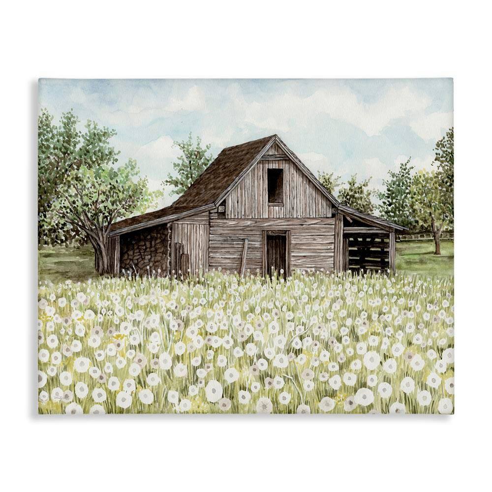 White Poppy Farm Meadow by Cindy Jacobs Unframed Nature Graphic Art Print 30 in. x 40 in. price history on PriceWatchPro