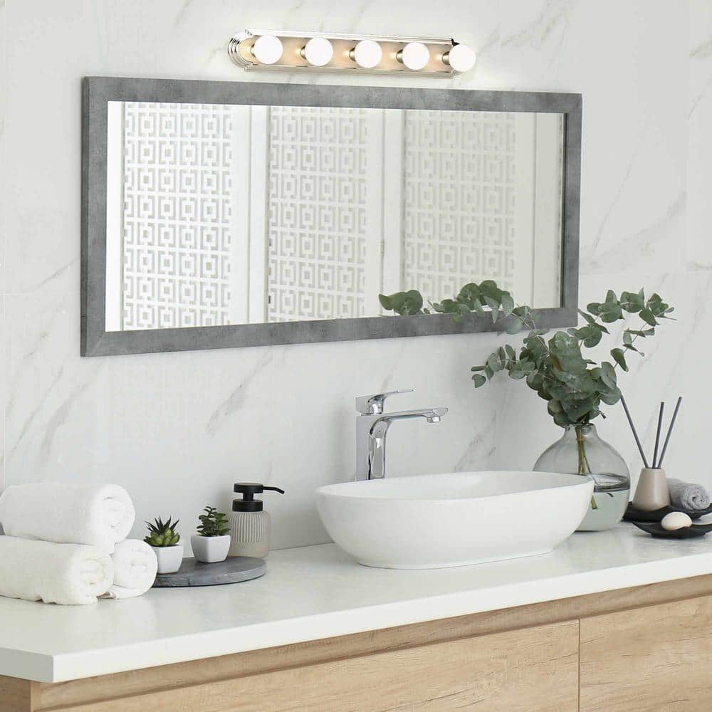 Sleek 30'' Brushed Nickel 5-Light Bath Bar