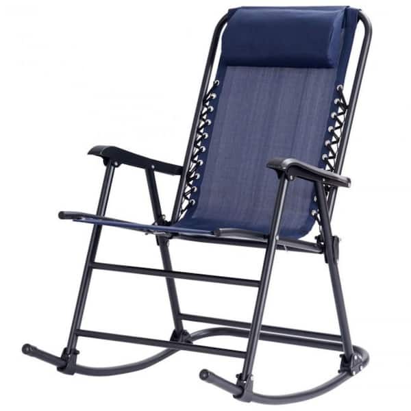 cenadinz Folding Metal Outdoor Rocking Chair