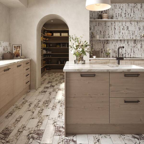 Jeffrey Court Take Home Tile Sample - Cocoon Calacatta Viola