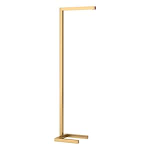 Malin 52 in. Brass Finish Standard Floor Lamp with Metal Shade