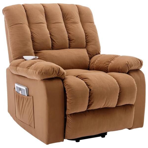 Henriel leather power online recliner with air massager