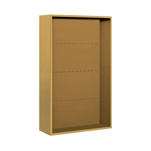 Salsbury Industries 3800 Series Surface Mounted Enclosure for Salsbury 3713 Double Column Unit in Gold