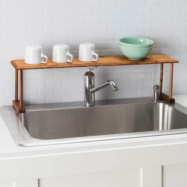 Home Basics Over-the-Sink Shelf in Pine SS01134 - The Home Depot