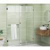 Glass Warehouse 78 in. x 58 in. Frameless Pivot Wall Hinged Towel Bar ...