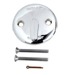 Trip Lever Bathtub Overflow Plate Kit in Chrome Plated