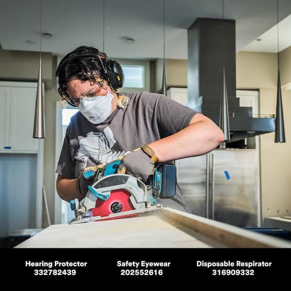 Safety Eyewear, Clear Lens, Anti-Scratch, 4 Pack